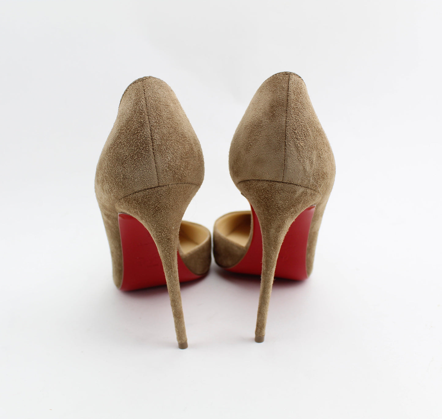 CHRISTIAN LOUBOUTIN IRIZA CAPPUCCINO 100mm SIZE 39