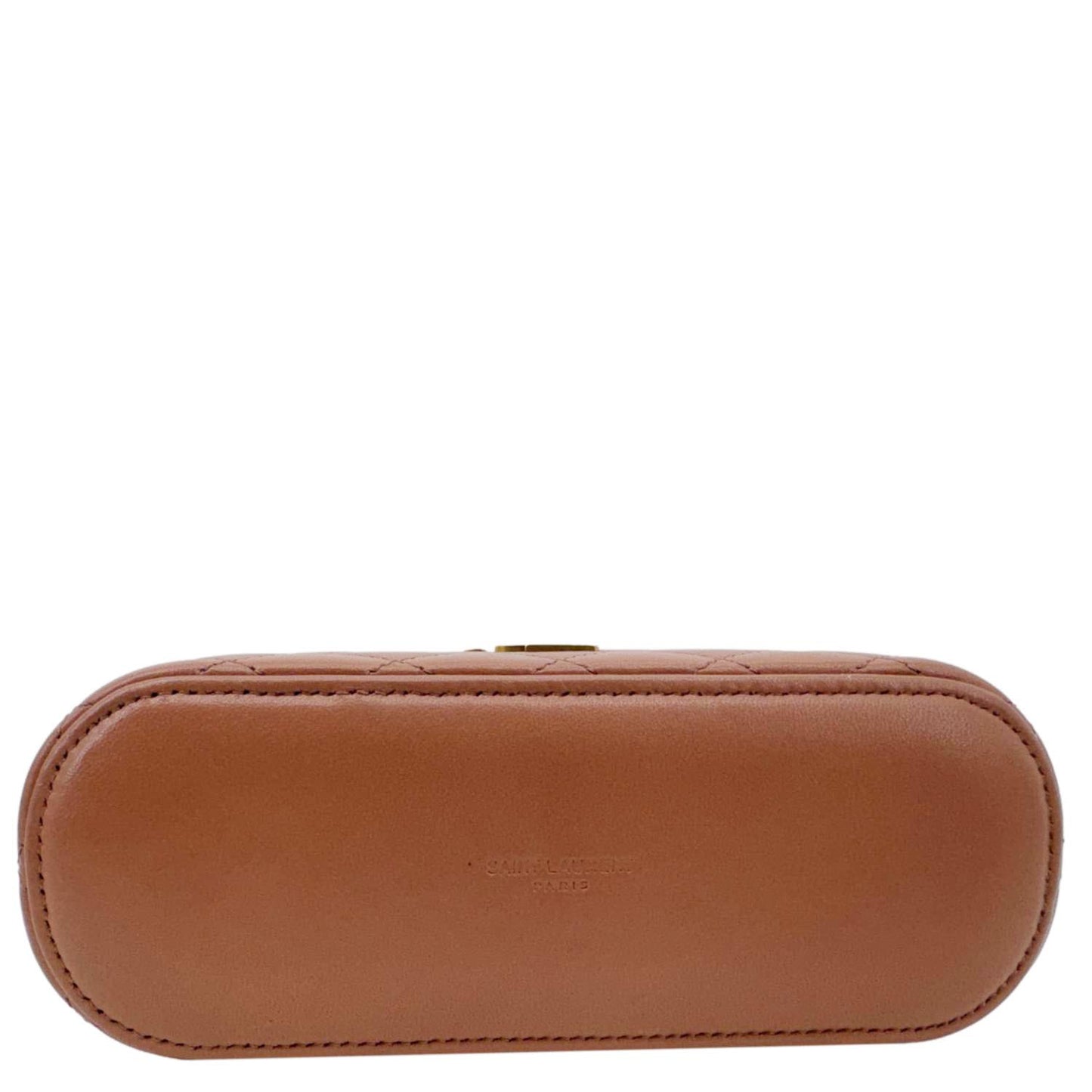 YVES SAINT LAURENT Gaby Vanity Quilted Leather Crossbody Bag Barely Pink