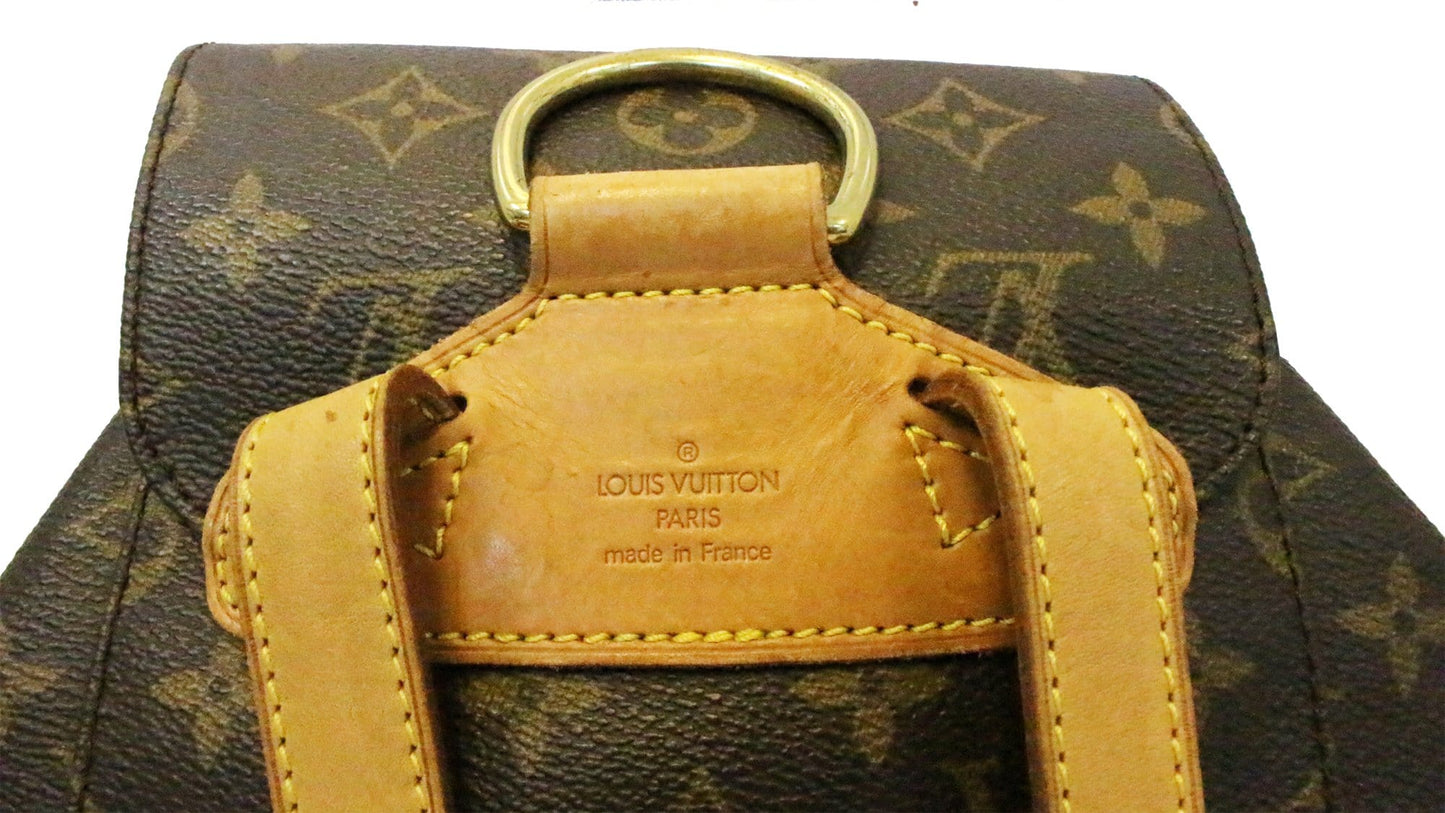 LOUIS VUITTON Monogram Canvas Montsouris MM Backpack Bag