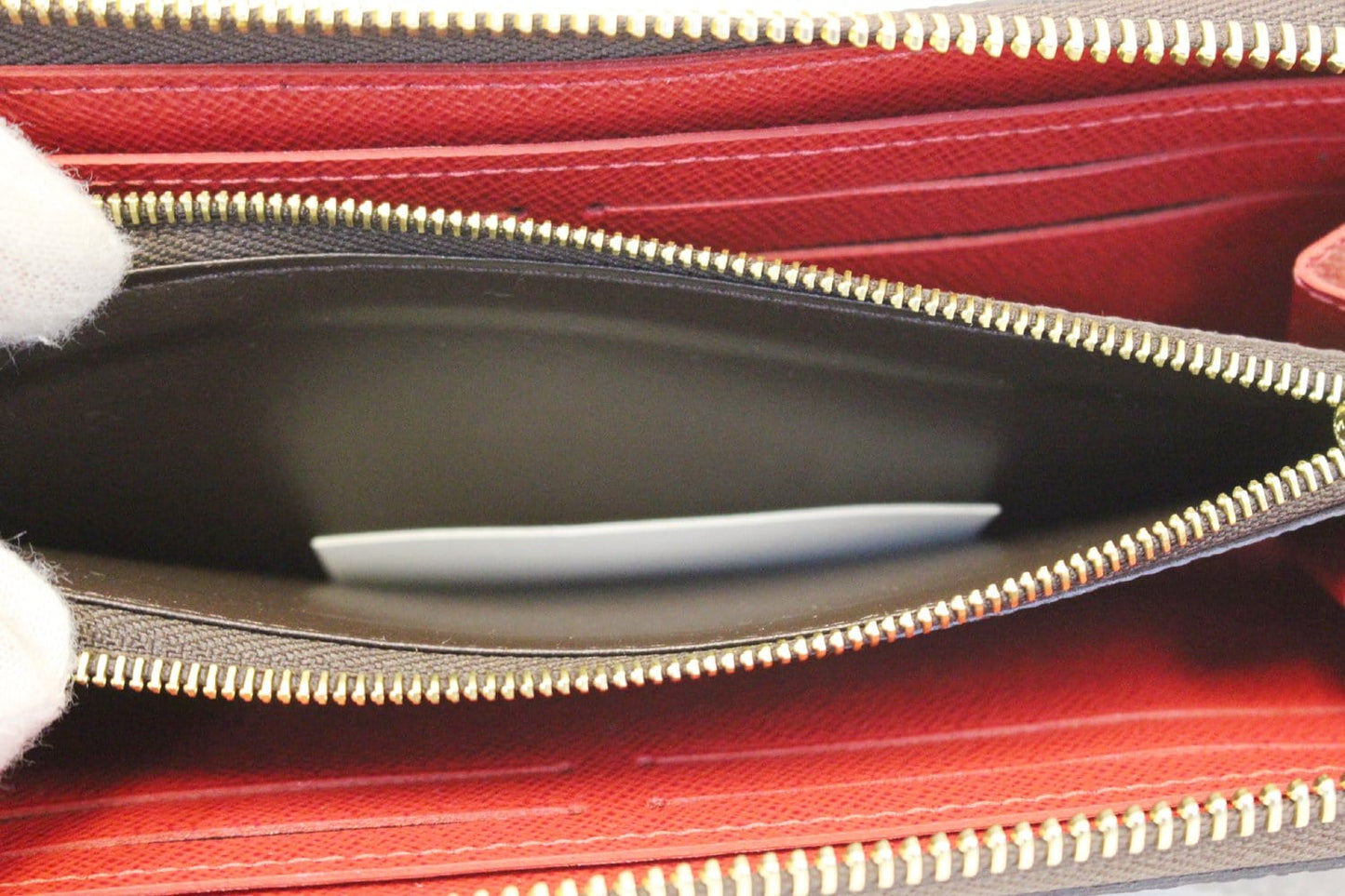 LOUIS VUITTON Damier Ebene Clemence Wallet