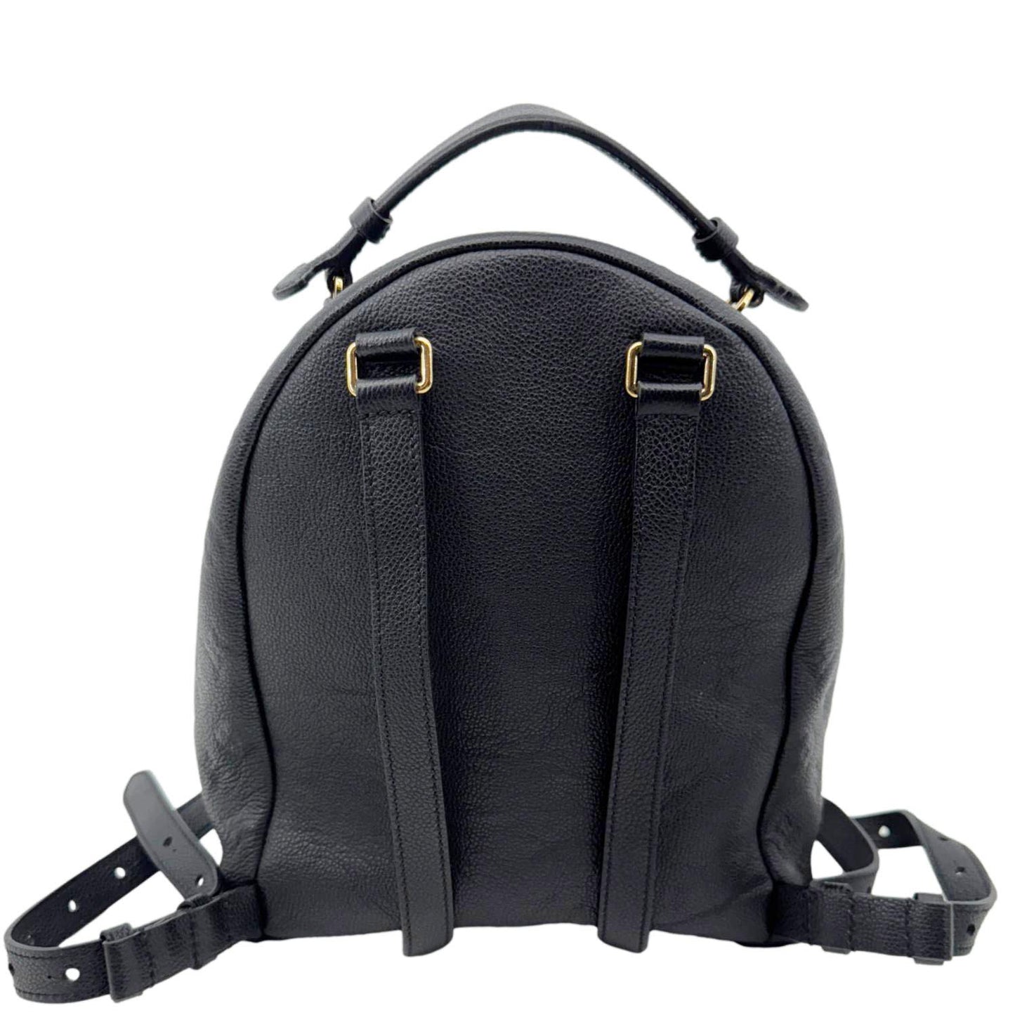 LOUIS VUITTON Sorbonne Monogram Empreinte Leather Backpack Black