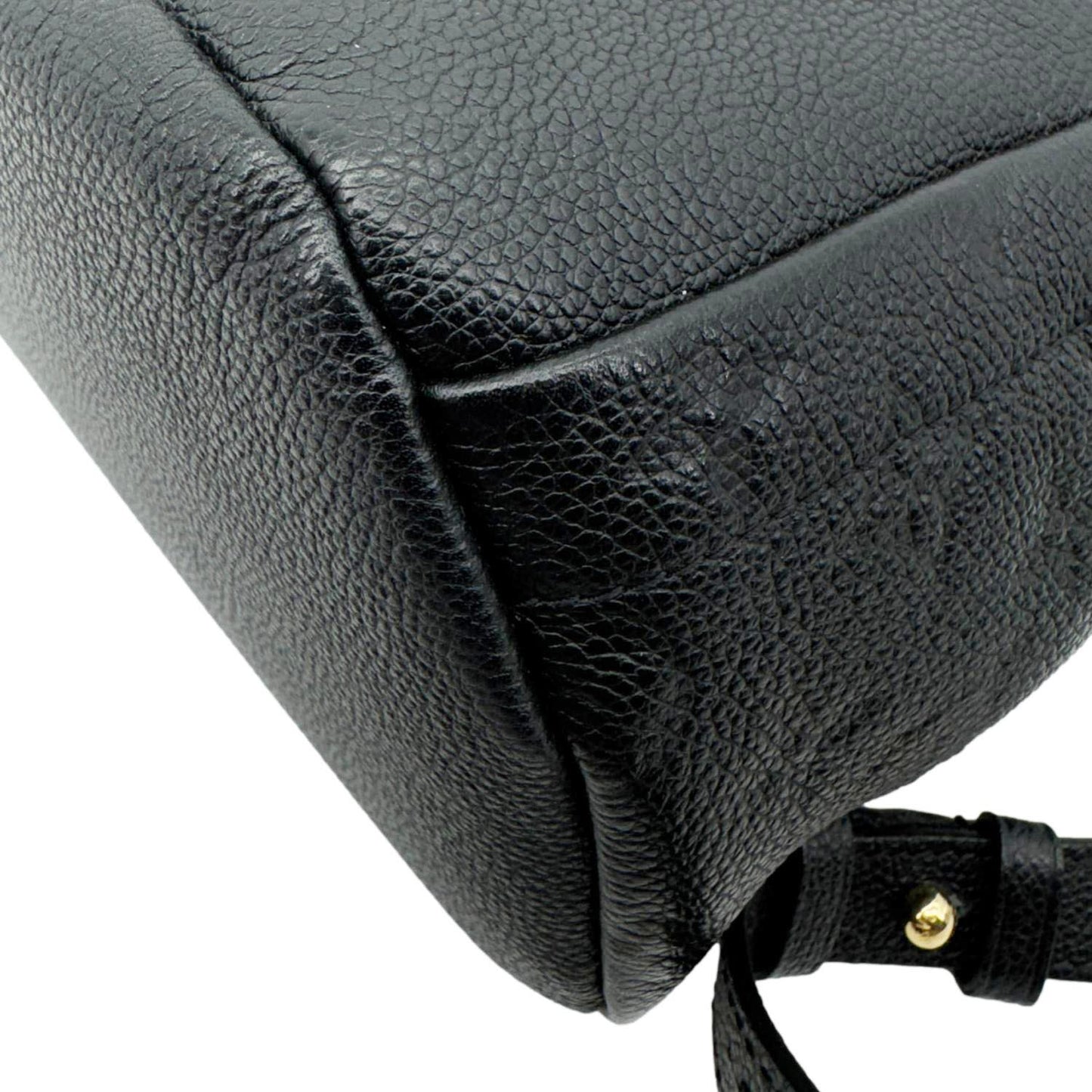 LOUIS VUITTON Sorbonne Monogram Empreinte Leather Backpack Black