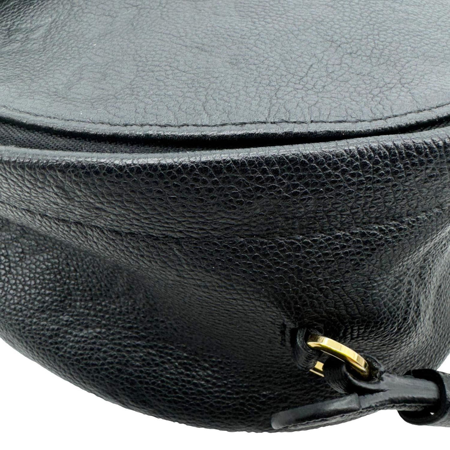 LOUIS VUITTON Sorbonne Monogram Empreinte Leather Backpack Black