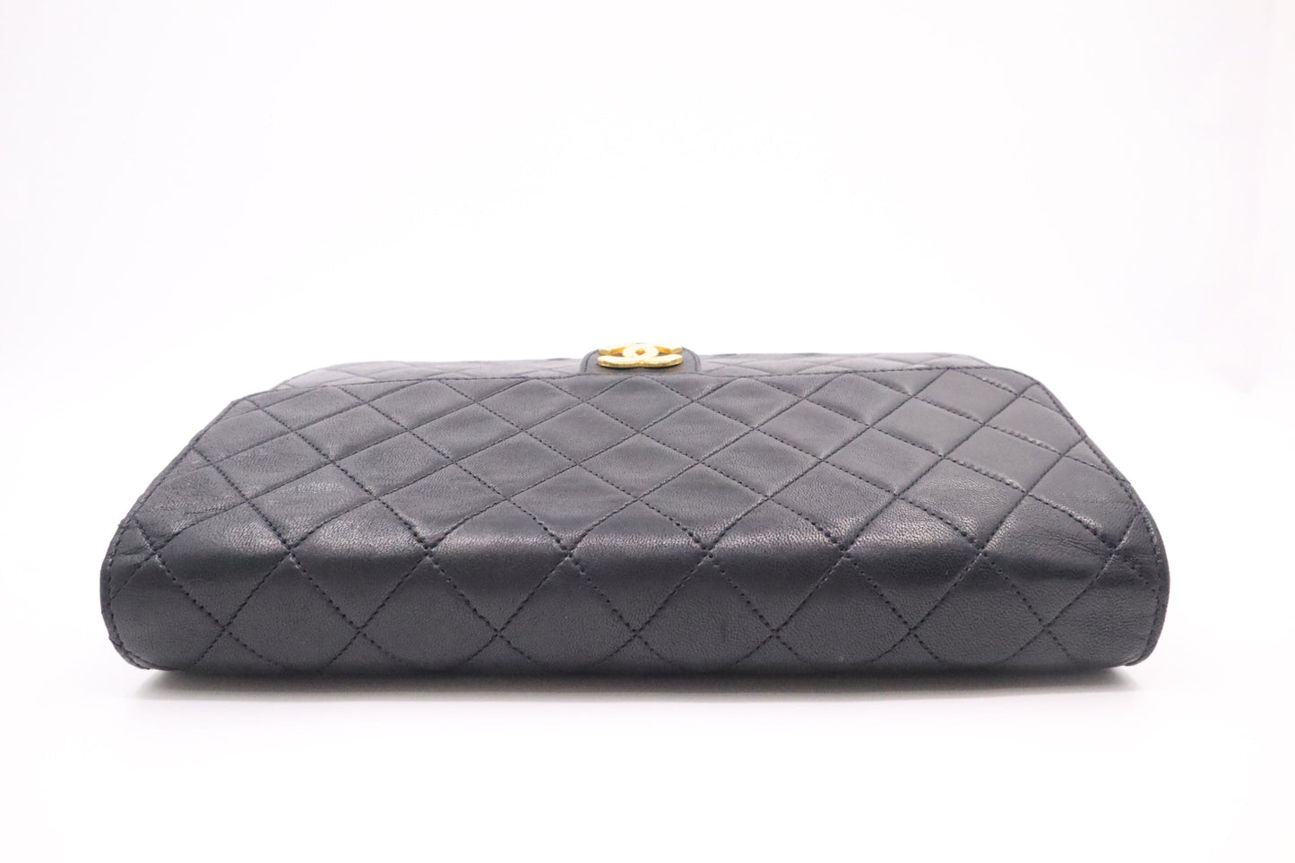 Chanel Medium Single Flap in Black MattelassÃ© Leather