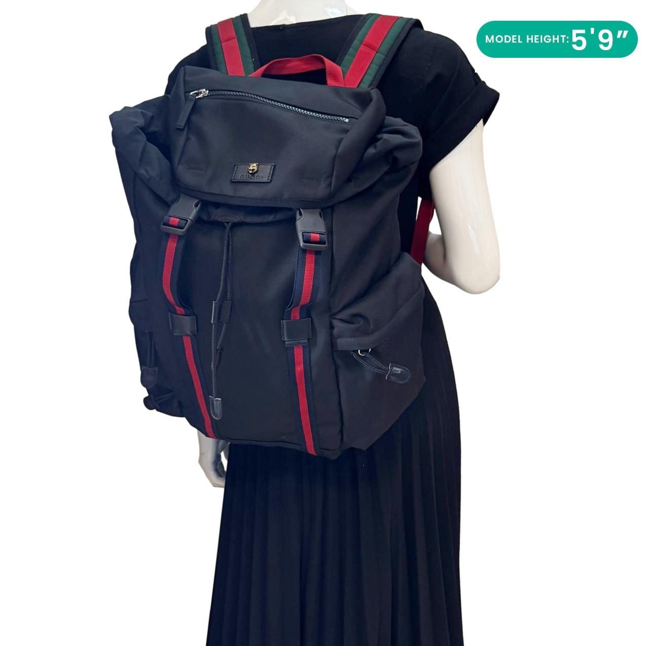 GUCCI Techpack Techno Canvas Backpack Black 429037