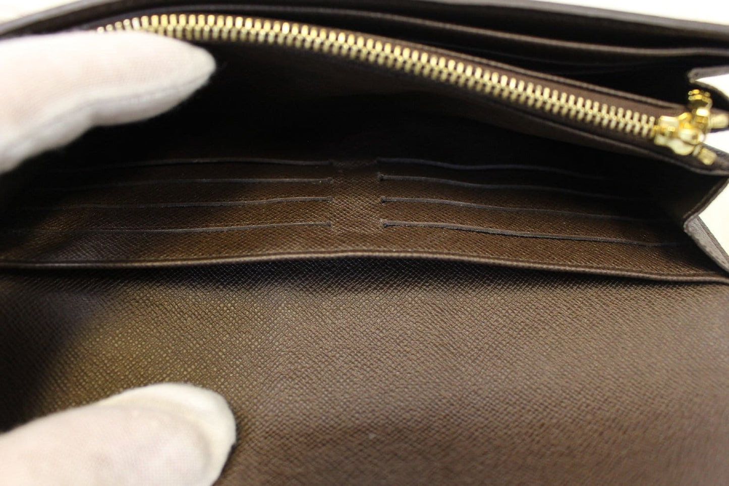 LOUIS VUITTON Damier Ebene Sistina Portefeuille Wallet