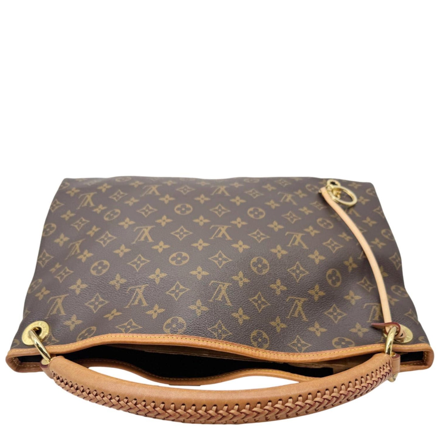 LOUIS VUITTON Artsy MM NM Monogram Canvas Shoulder Bag Brown