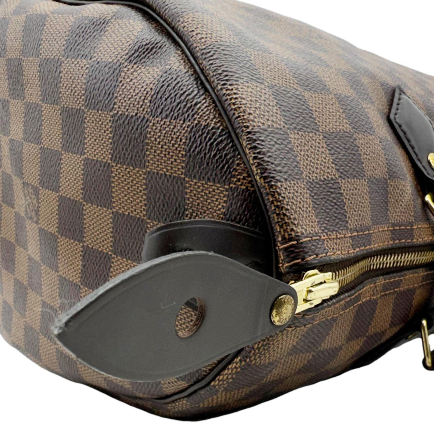 LOUIS VUITTON Speedy 30 Damier Ebene Satchel Bag Brown