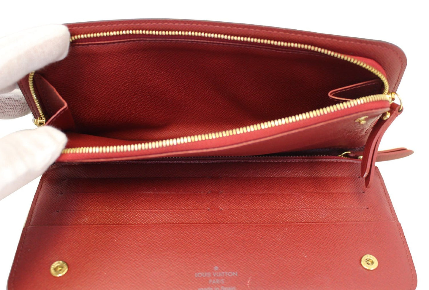 LOUIS VUITTON Monogram Canvas  Insolite Red Wallet