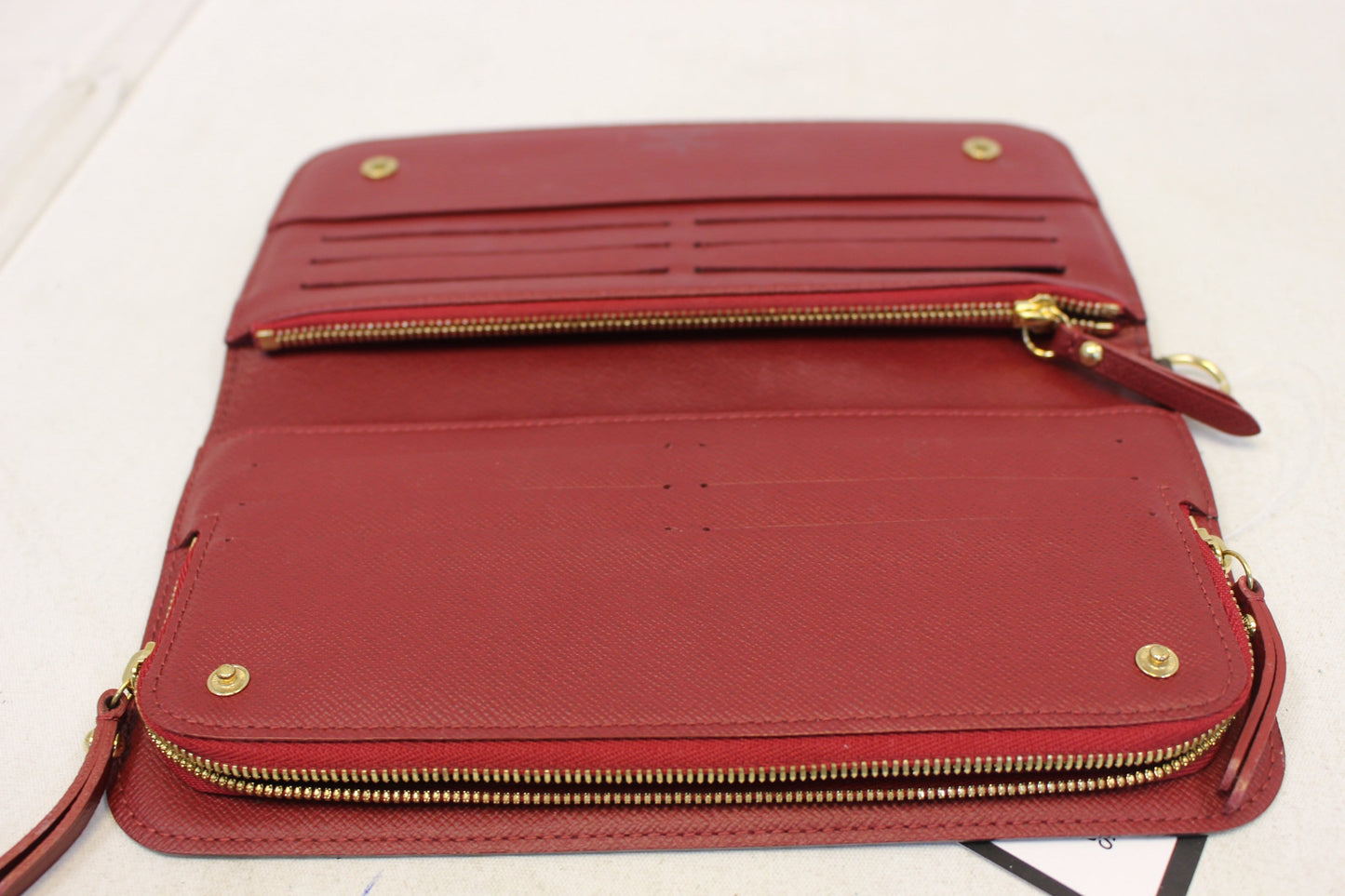 LOUIS VUITTON Monogram Canvas  Insolite Red Wallet
