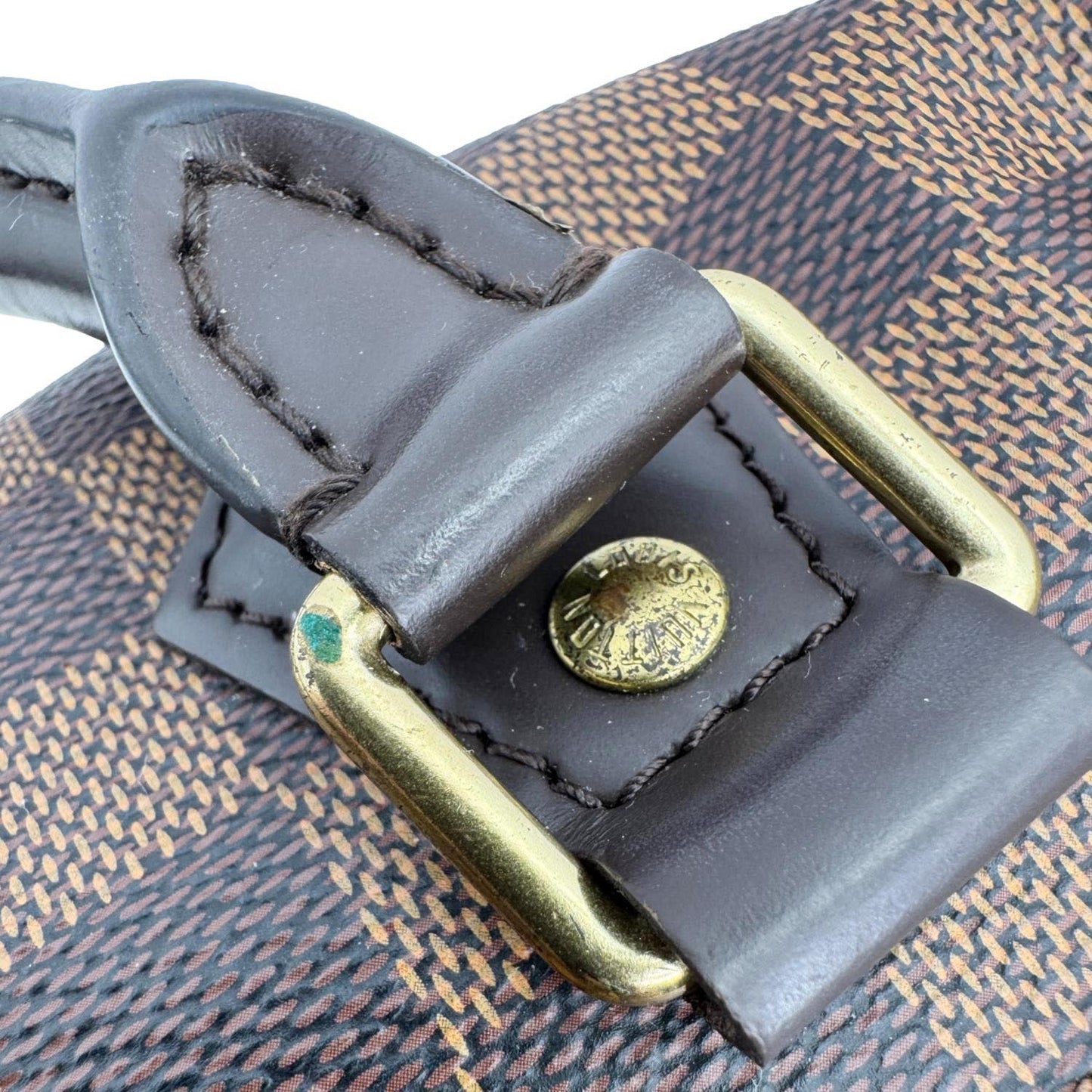 LOUIS VUITTON Speedy 30 Damier Ebene Satchel Bag Brown