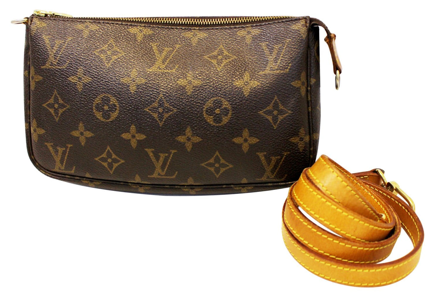 LOUIS VUITTON Pouch Monogram Canvas Pochette Accessoires Long Strap