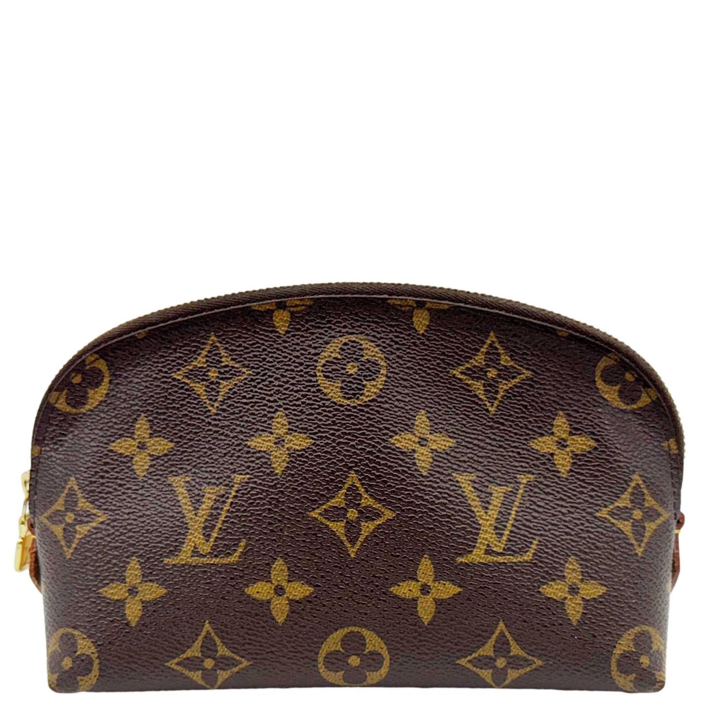 LOUIS VUITTON Monogram Canvas Cosmetic Pouch Brown