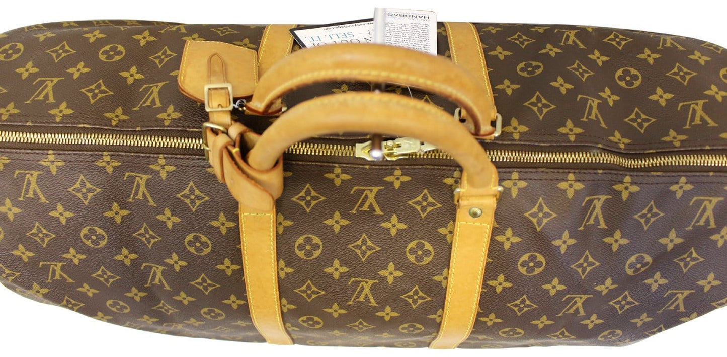 LOUIS VUITTON Monogram Canvas Brown Keepall 60 Travel Bag - Sale