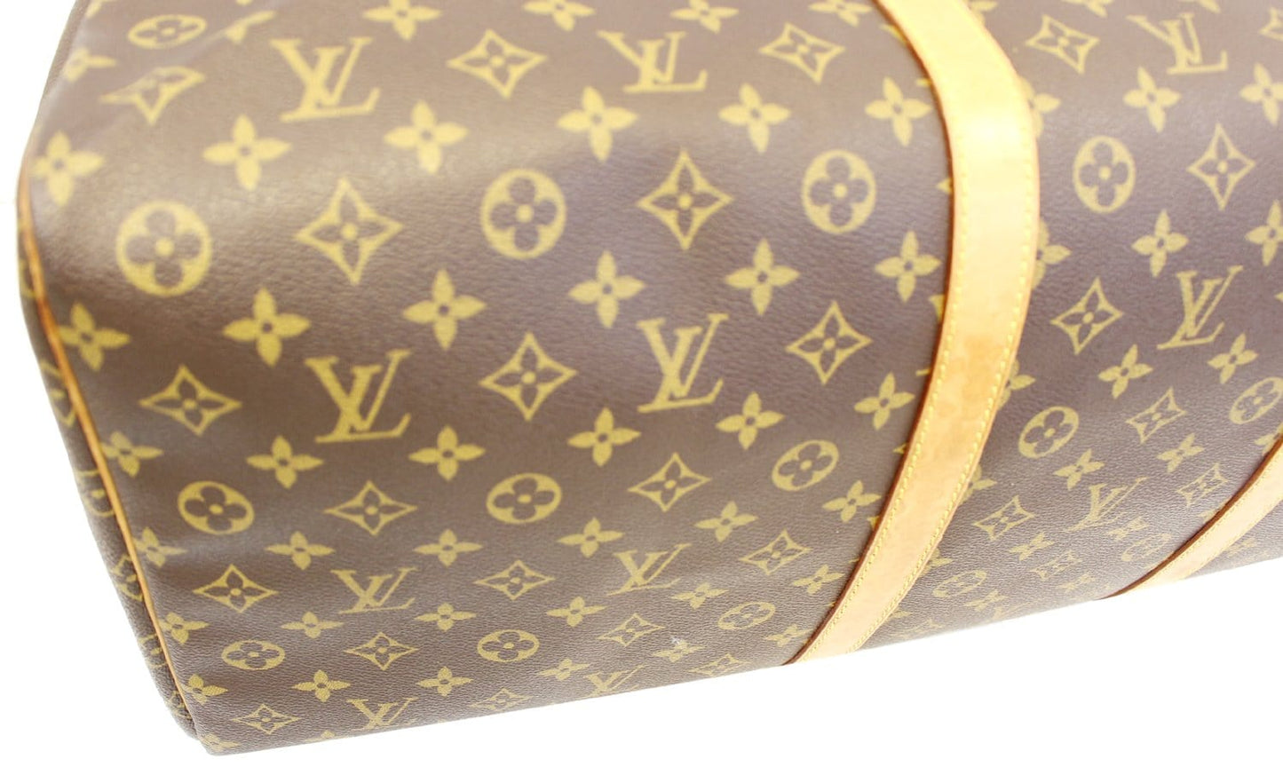 LOUIS VUITTON Monogram Canvas Brown Keepall 60 Travel Bag - Sale