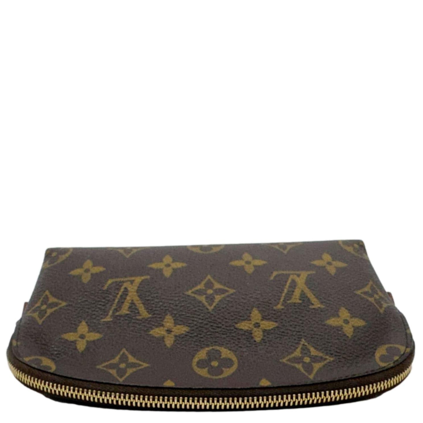 LOUIS VUITTON Monogram Canvas Cosmetic Pouch Brown