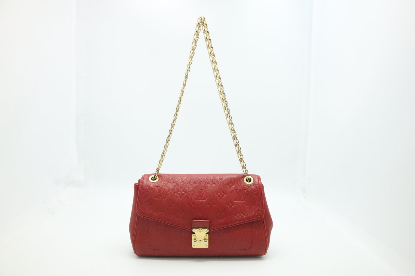 Louis Vuitton Saint Germain PM in Red Empreinte Leather