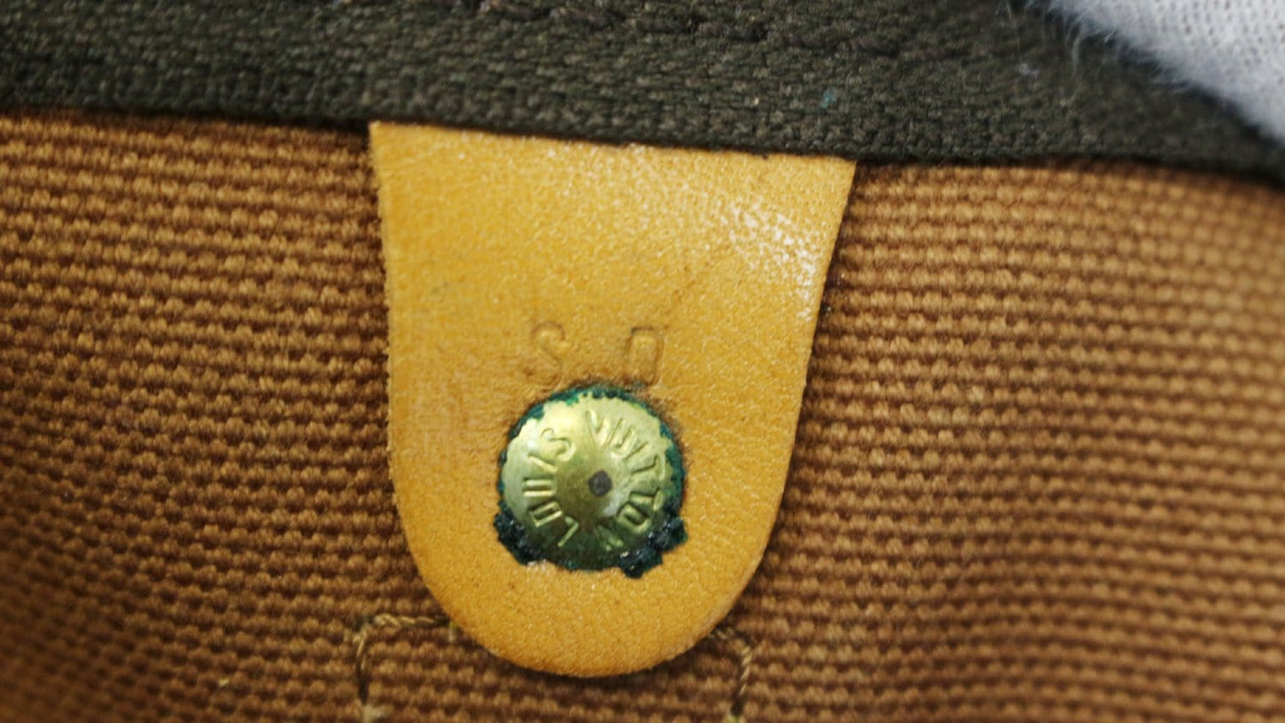 LOUIS VUITTON Monogram Keepall Bandouliere 55 Boston Bag