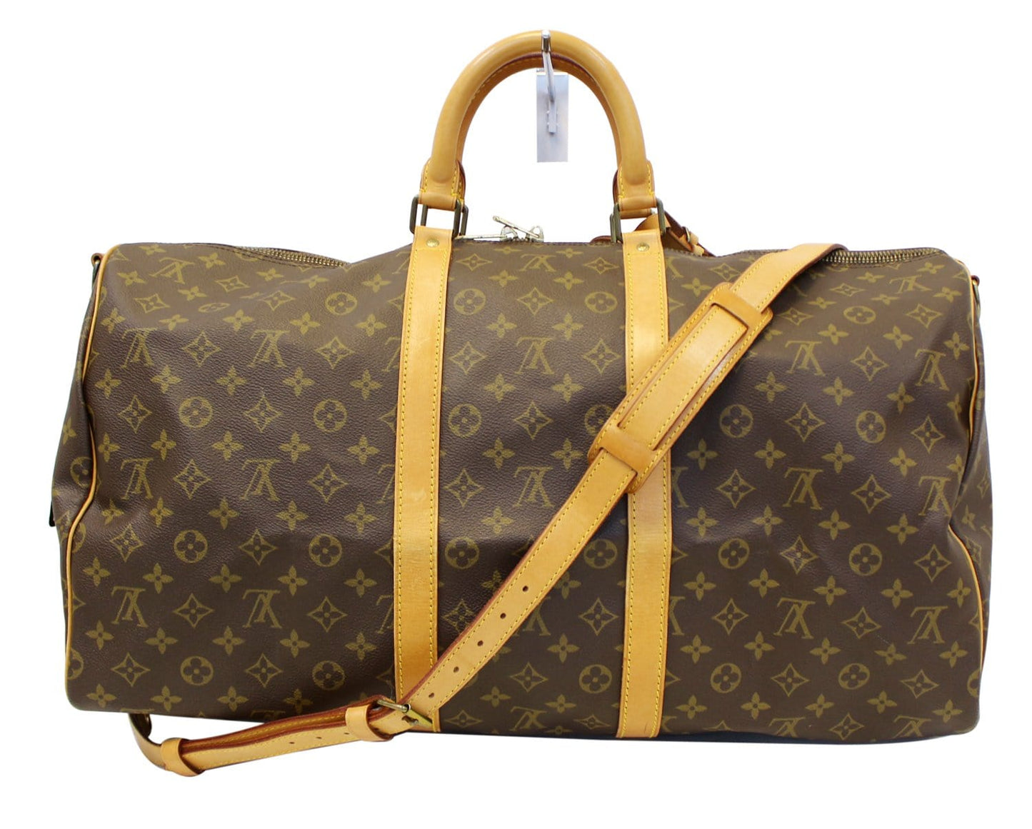 LOUIS VUITTON Monogram Keepall Bandouliere 55 Boston Bag