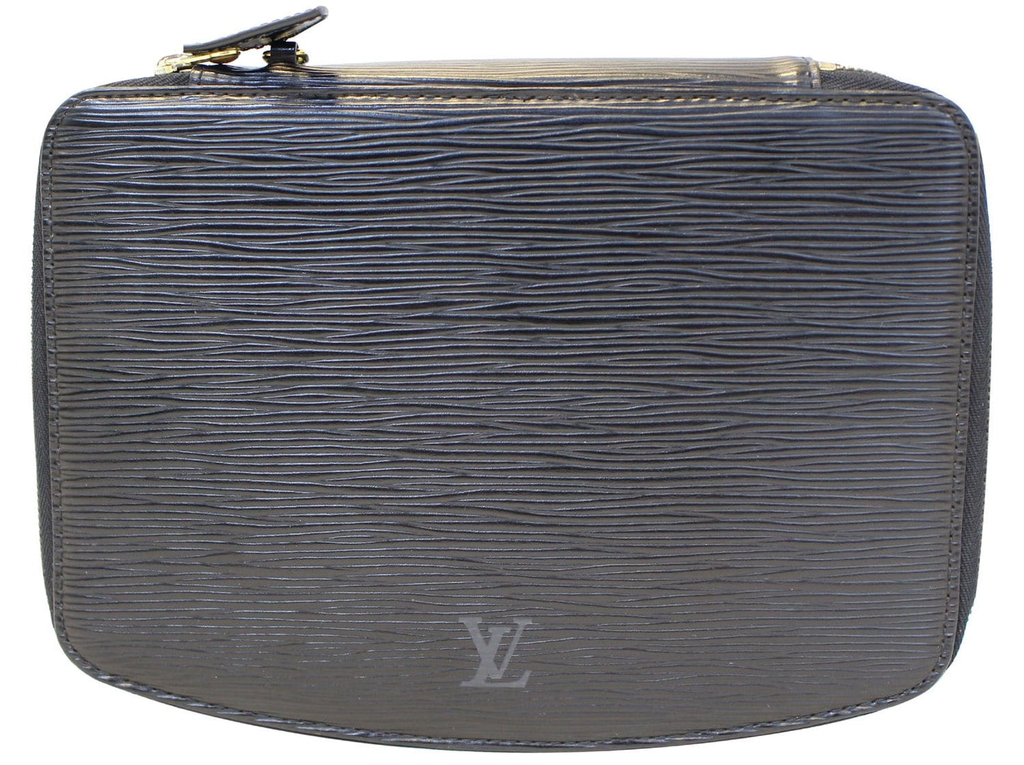 LOUIS VUITTON Epi Leather Black Poche Monte Carlo Jewelry Case