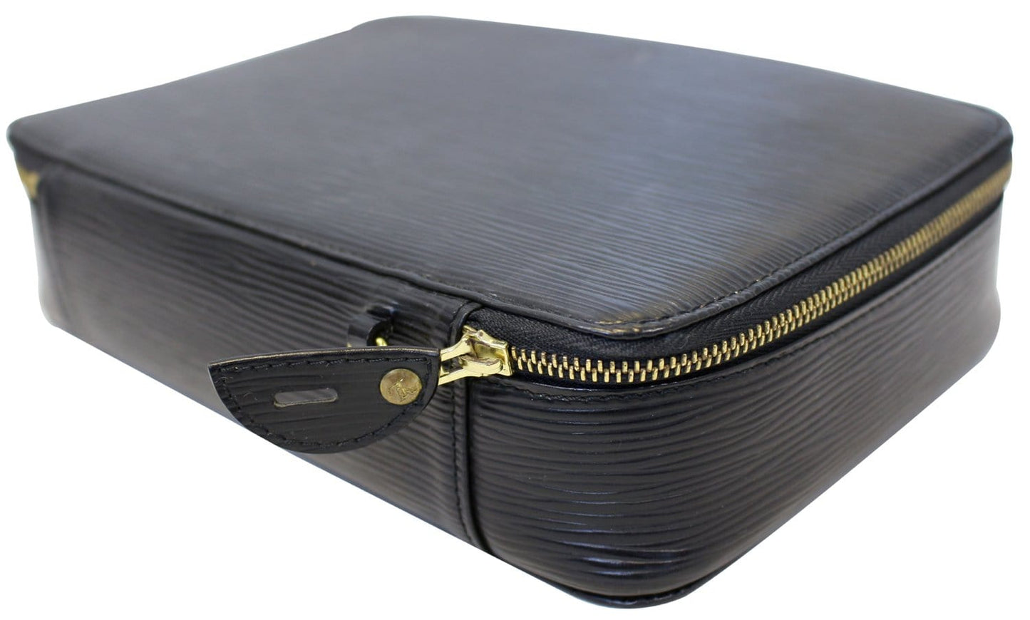 LOUIS VUITTON Epi Leather Black Poche Monte Carlo Jewelry Case