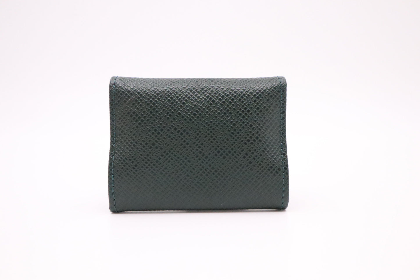 Louis Vuitton Cuff Links with Green Taiga Leather Case