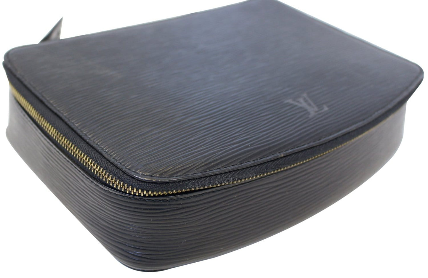 LOUIS VUITTON Epi Leather Black Poche Monte Carlo Jewelry Case