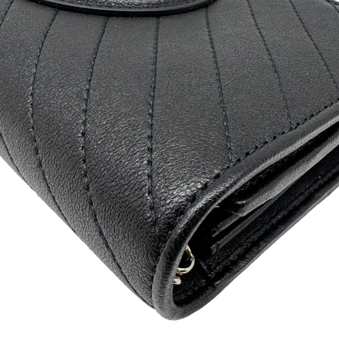 GUCCI Blondie WOC Leather Crossbody Bag Black 772213