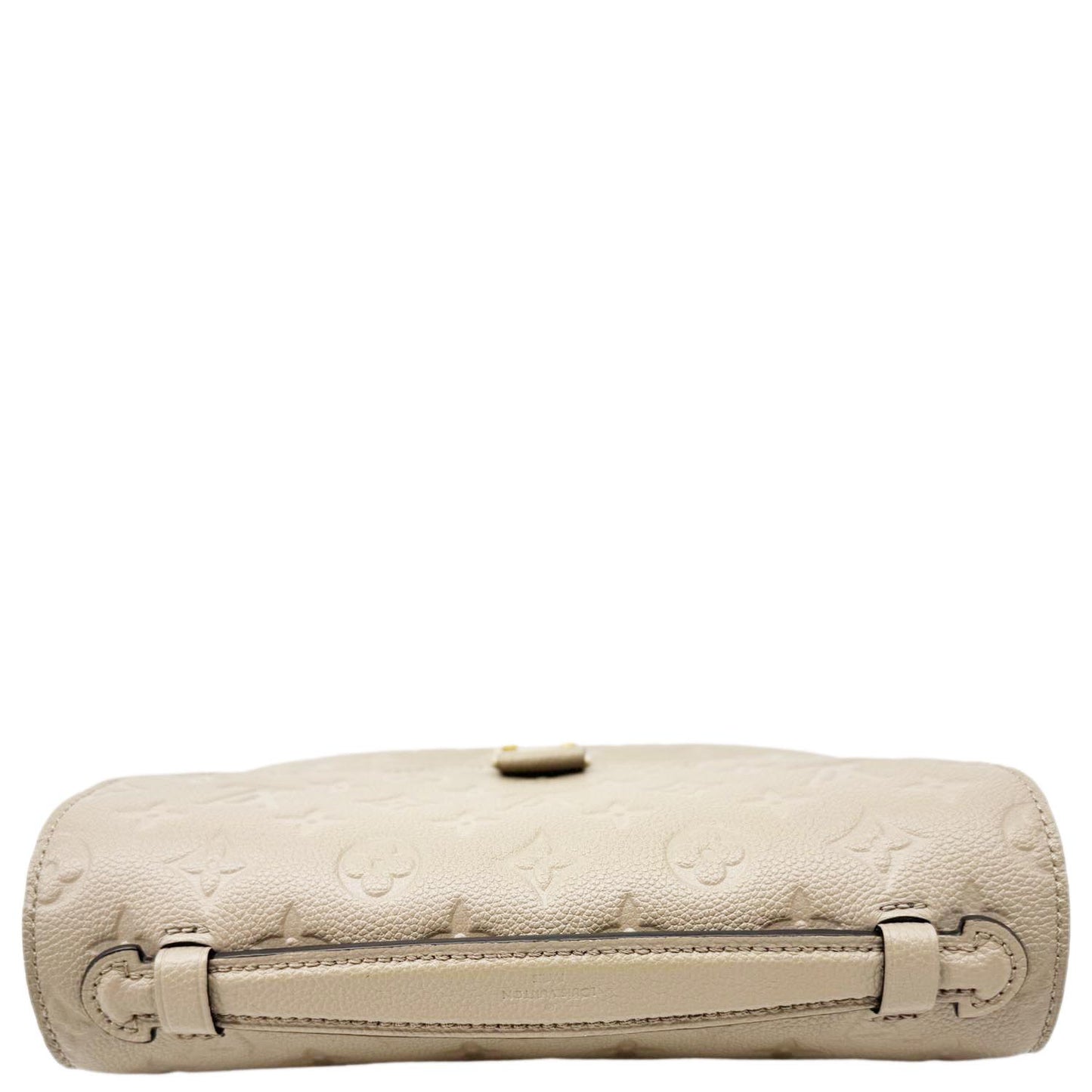 LOUIS VUITTON Metis Pochette Empreinte Leather Crossbody Bag Beige