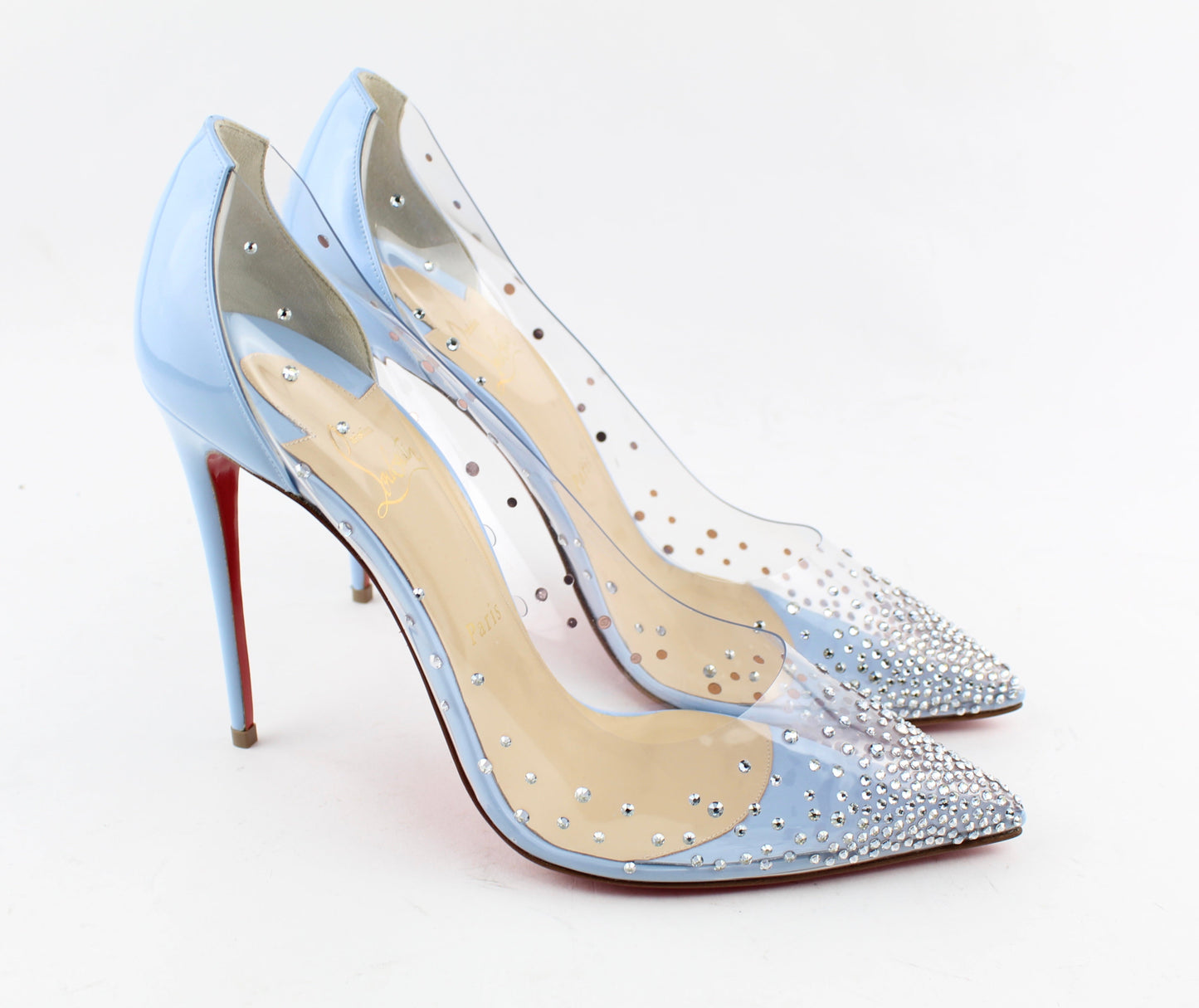 CHRISTIAN LOUBOUTIN DEGRASTRASS PVC 100MM SIZE 40