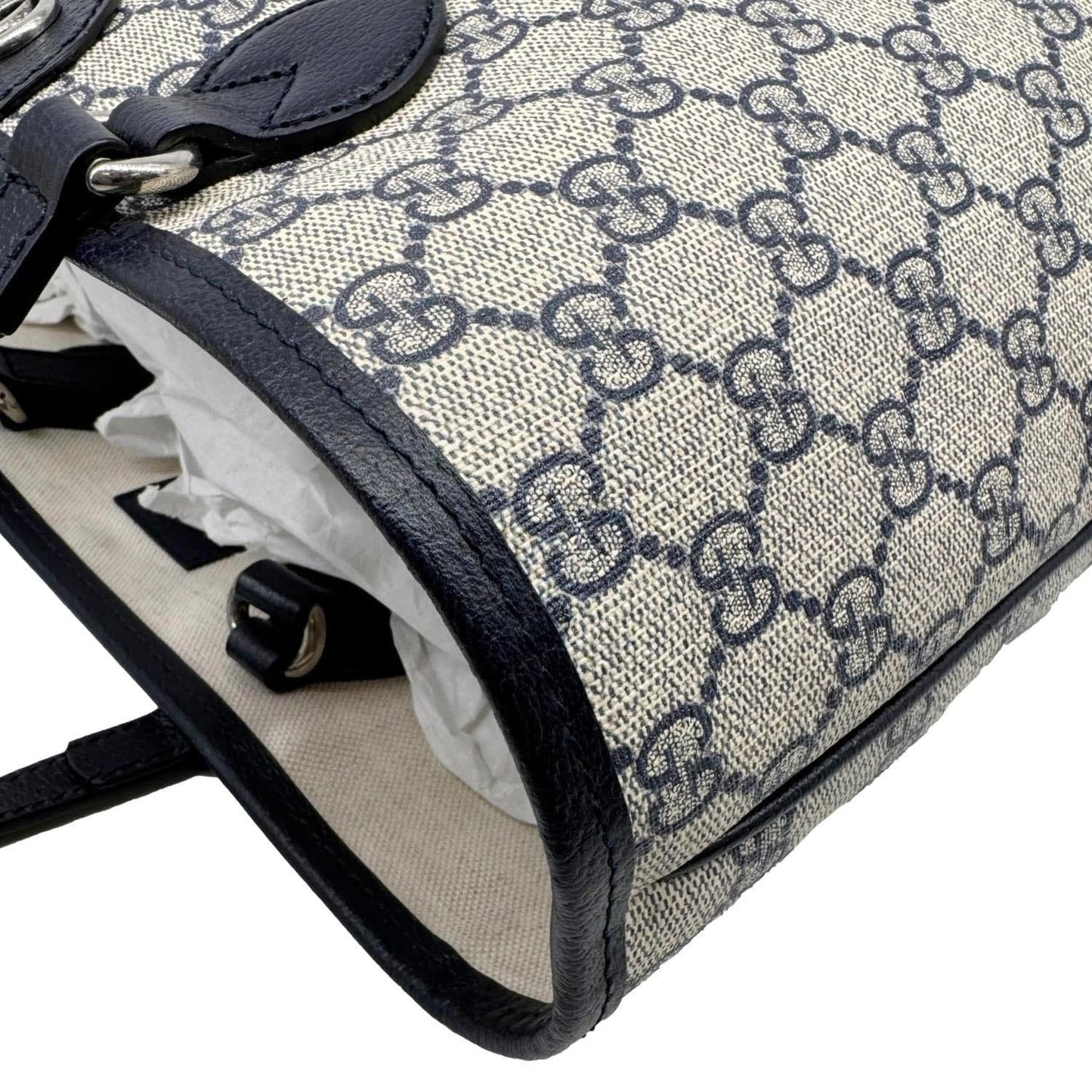 GUCCI Ophidia Medium GG Supreme Canvas Tote Beige 765043