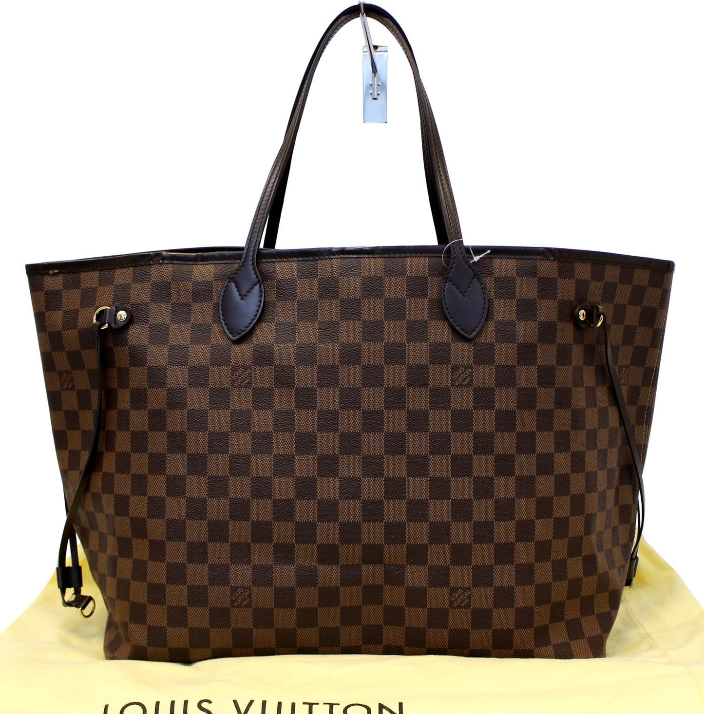 LOUIS VUITTON Damier Ebene Neverfull GM Tote Bag