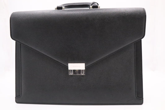 Burberry Briefcase in Black Leather
