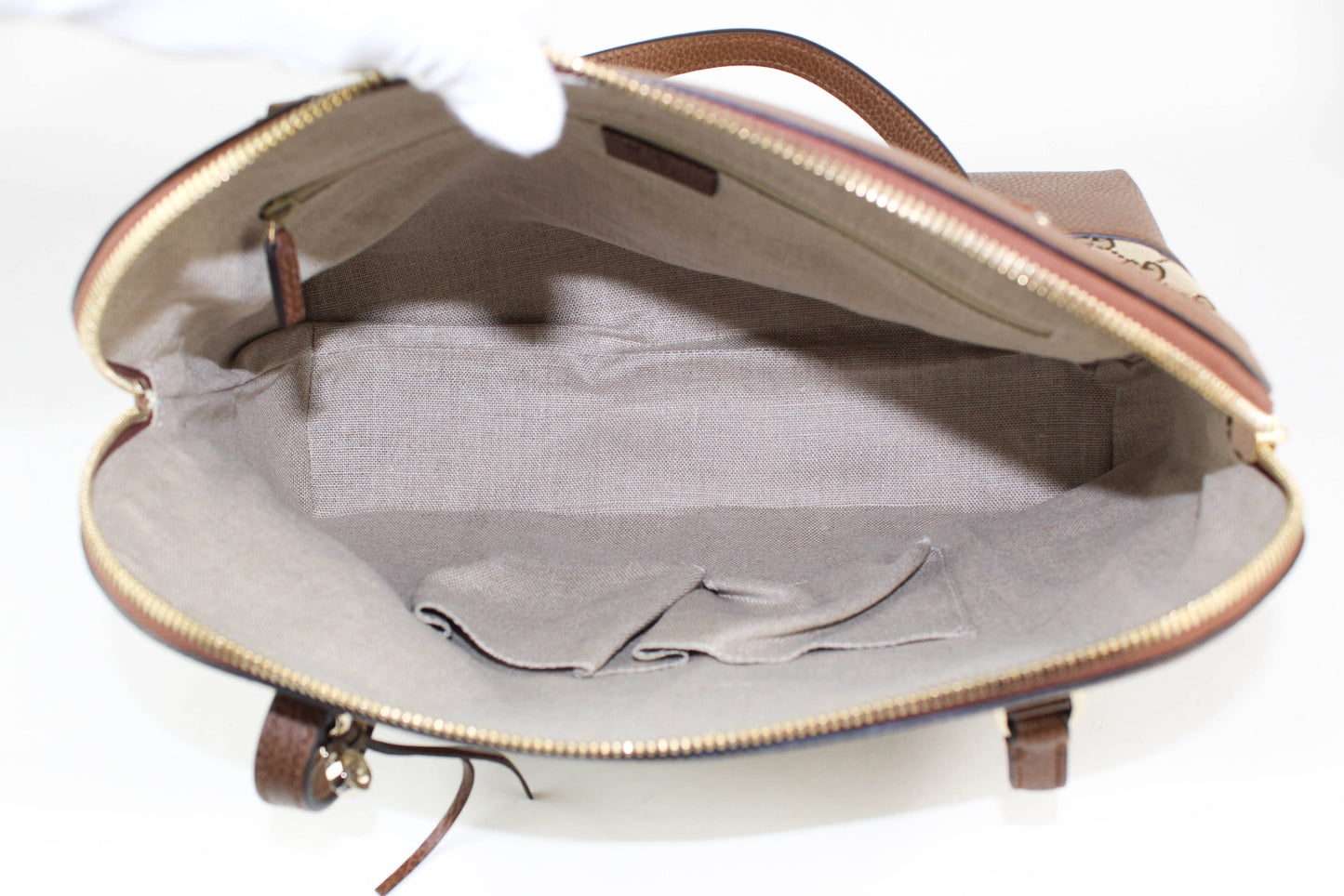 Gucci GG Original Canvas Shoulder Bag in Brown