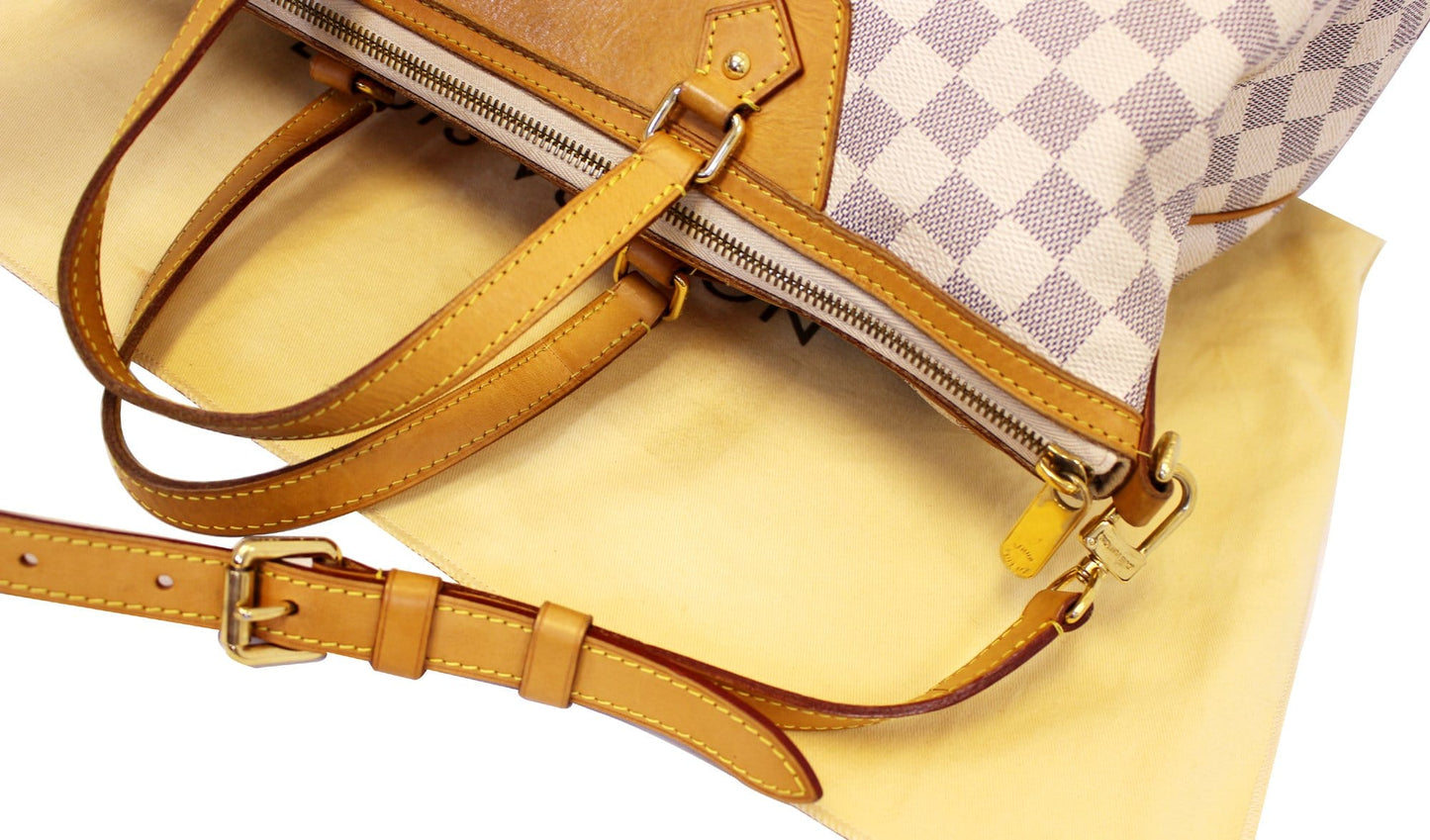 LOUIS VUITTON Damier Azur Siracusa GM Shoulder Handbag