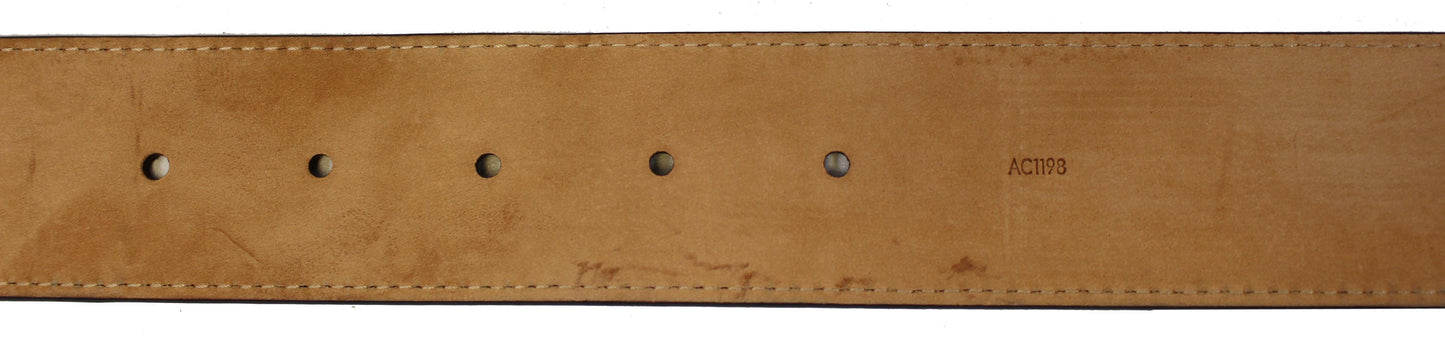 LOUIS VUITTON Monogram Canvas LV Initials Belt Brown