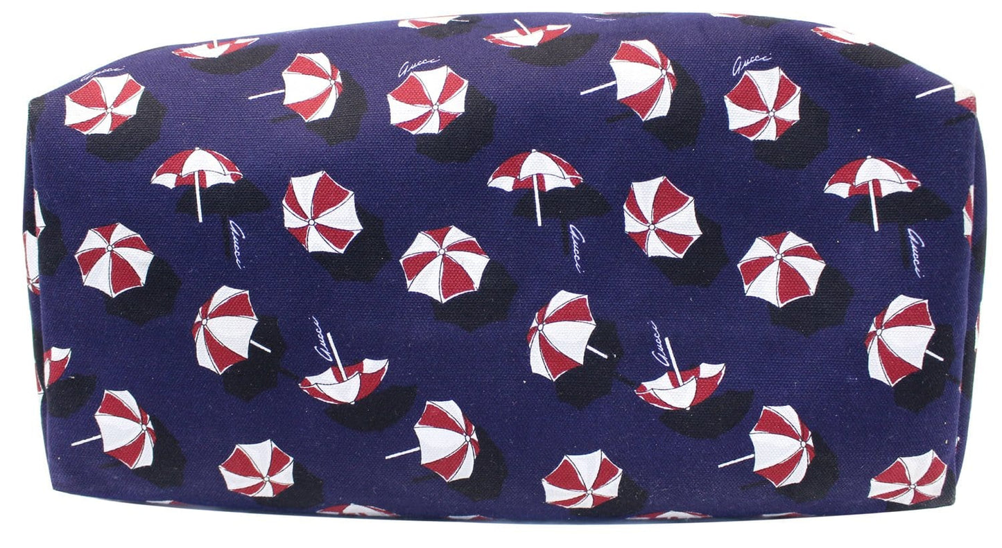 Gucci XL Canvas Umbrella Parasol Print Carry All Purse Tote Bag 286198