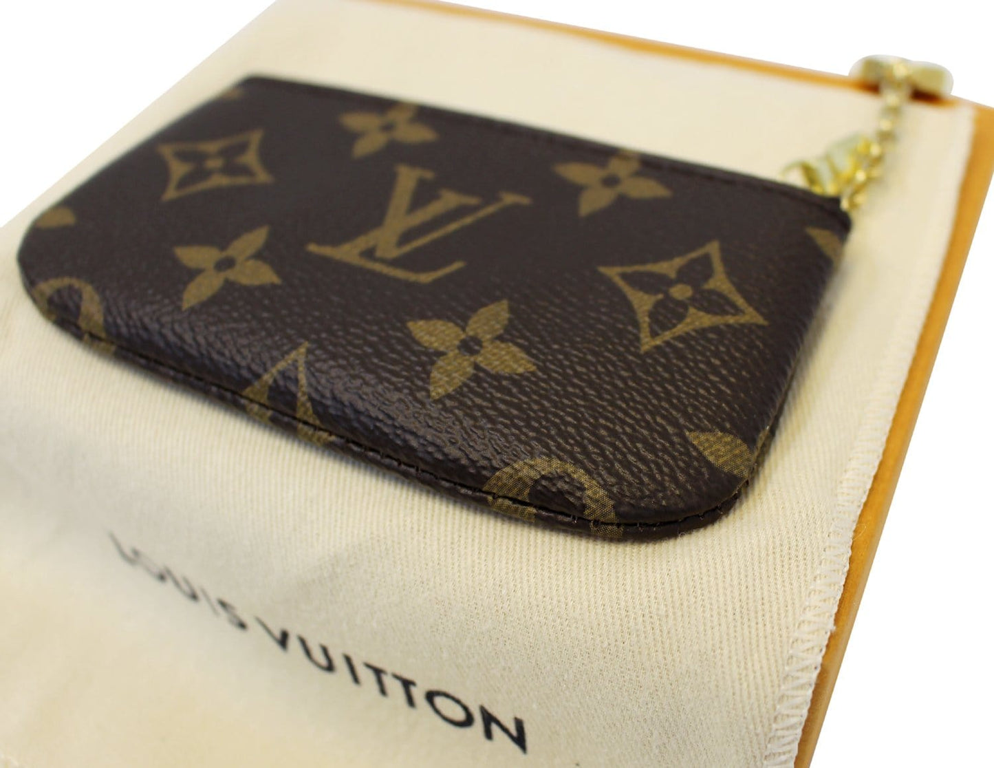 LOUIS VUITTON Monogram Canvas Pochette Key Cles Coin Case