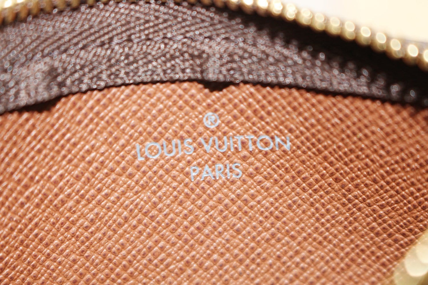 LOUIS VUITTON Monogram Canvas Pochette Key Cles Coin Case