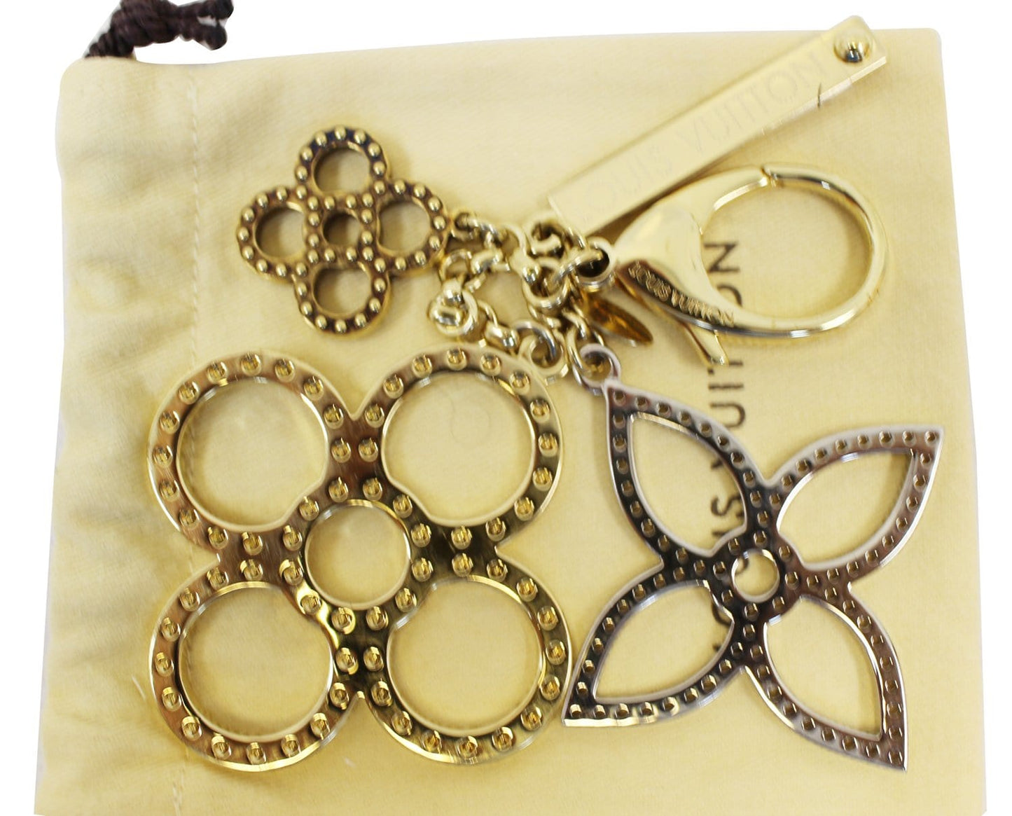 LOUIS VUITTON Monogram Flower Bijoux Sac Tapage Bag Charm