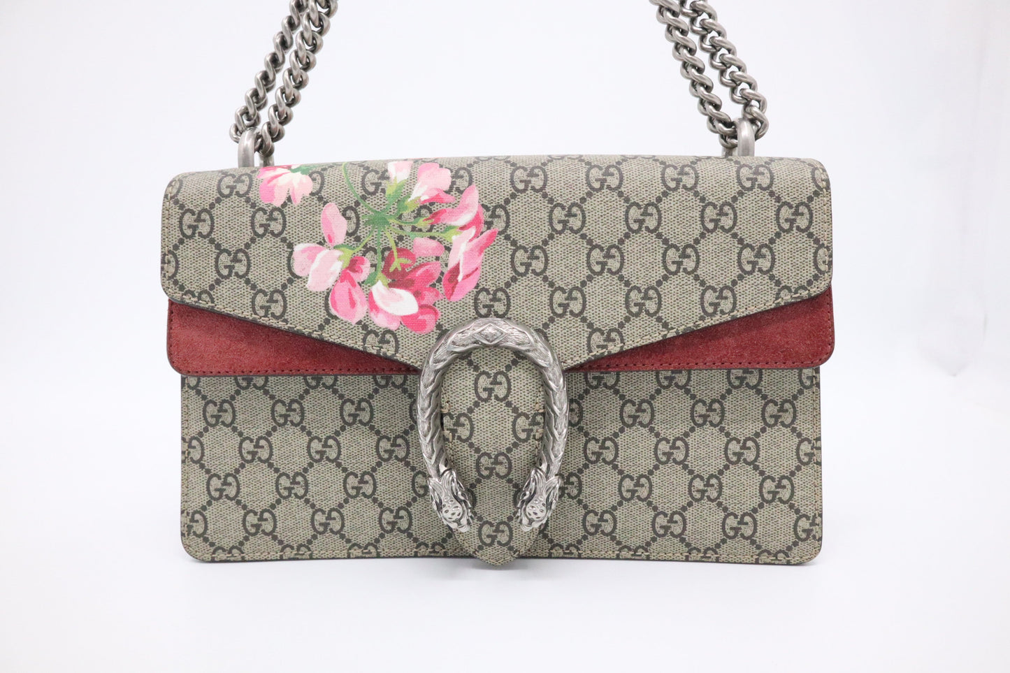 Gucci Medium Dionysus in Pink Blooms GG Canvas