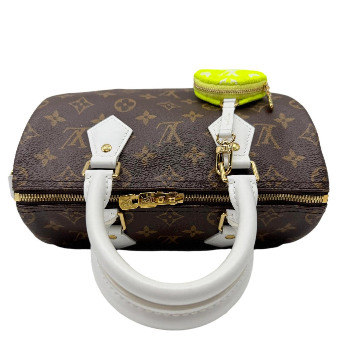 LOUIS VUITTON  Speedy 25 Bandouliere LV Match Monogram Canvas Satchel Bag White