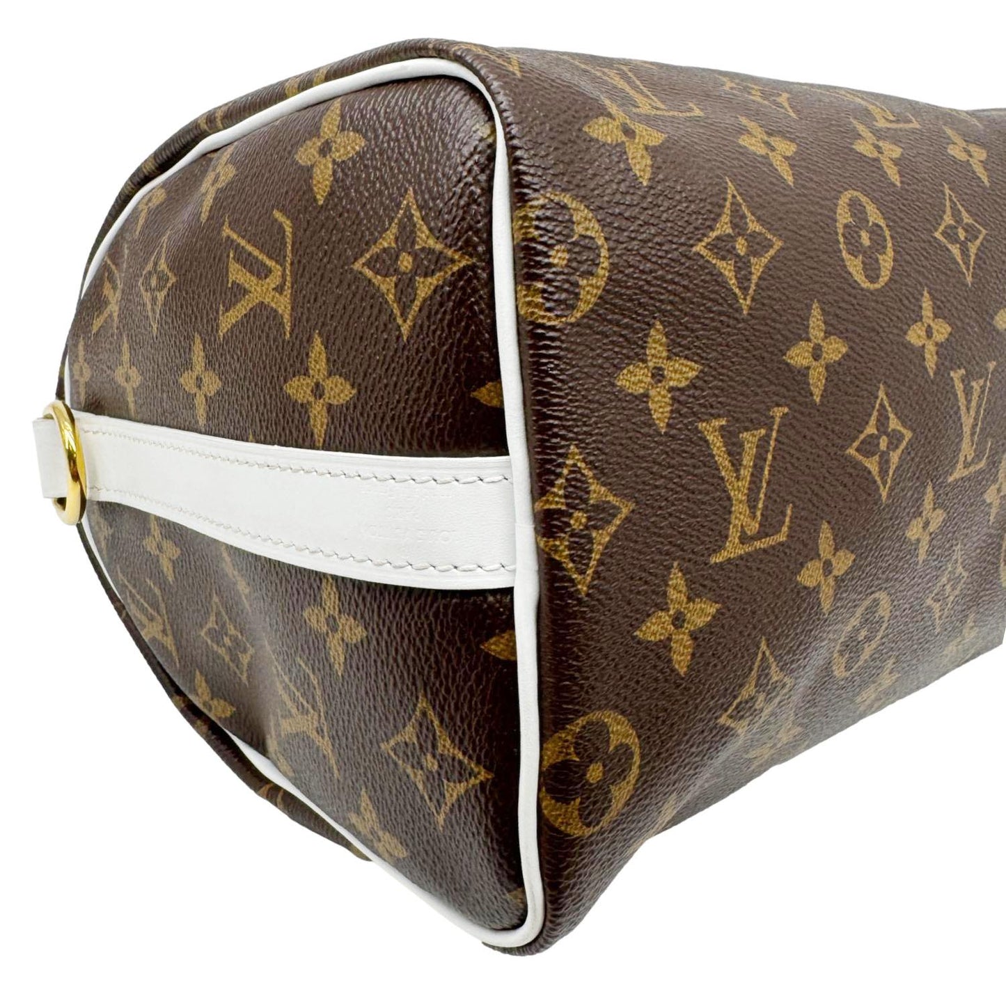 LOUIS VUITTON  Speedy 25 Bandouliere LV Match Monogram Canvas Satchel Bag White