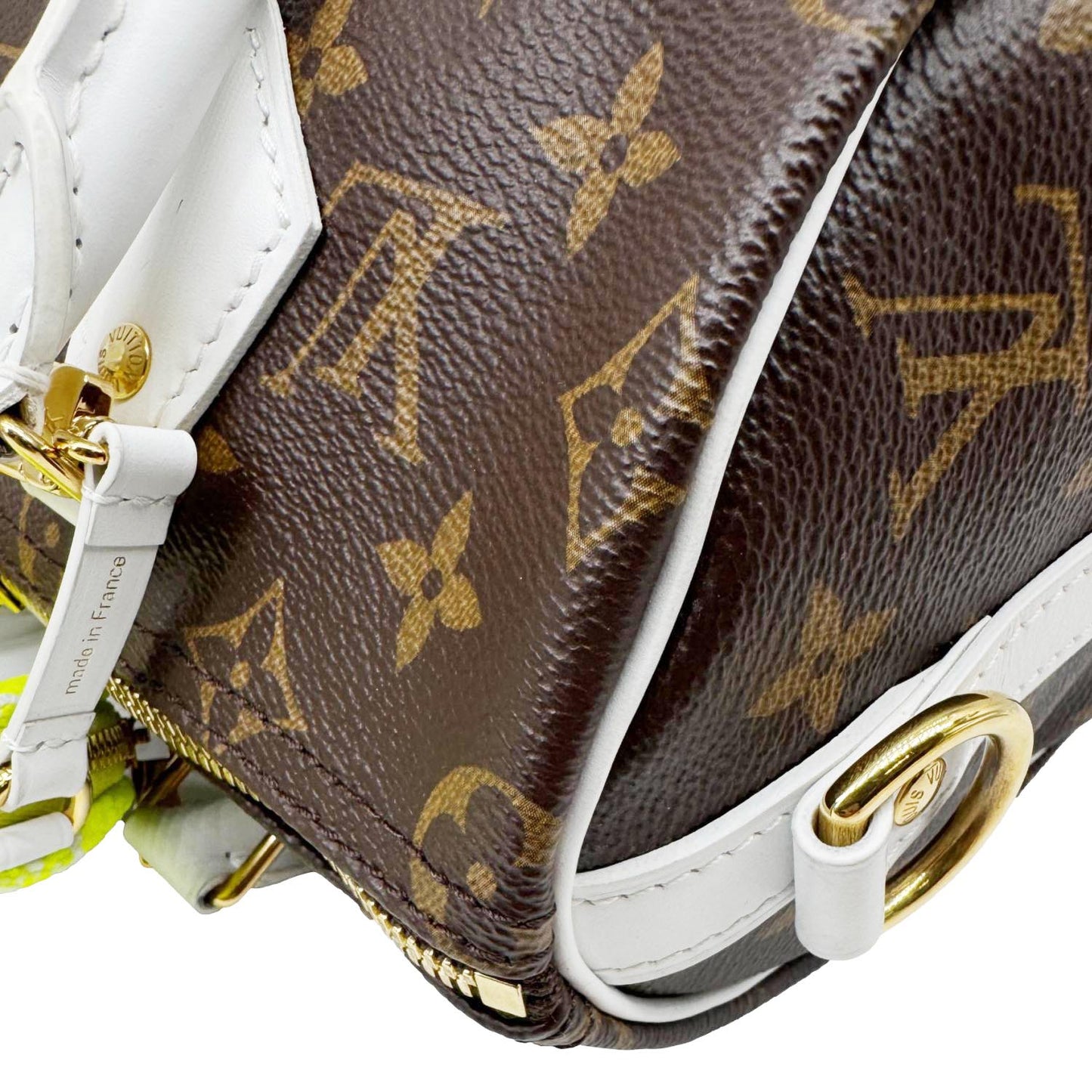 LOUIS VUITTON  Speedy 25 Bandouliere LV Match Monogram Canvas Satchel Bag White