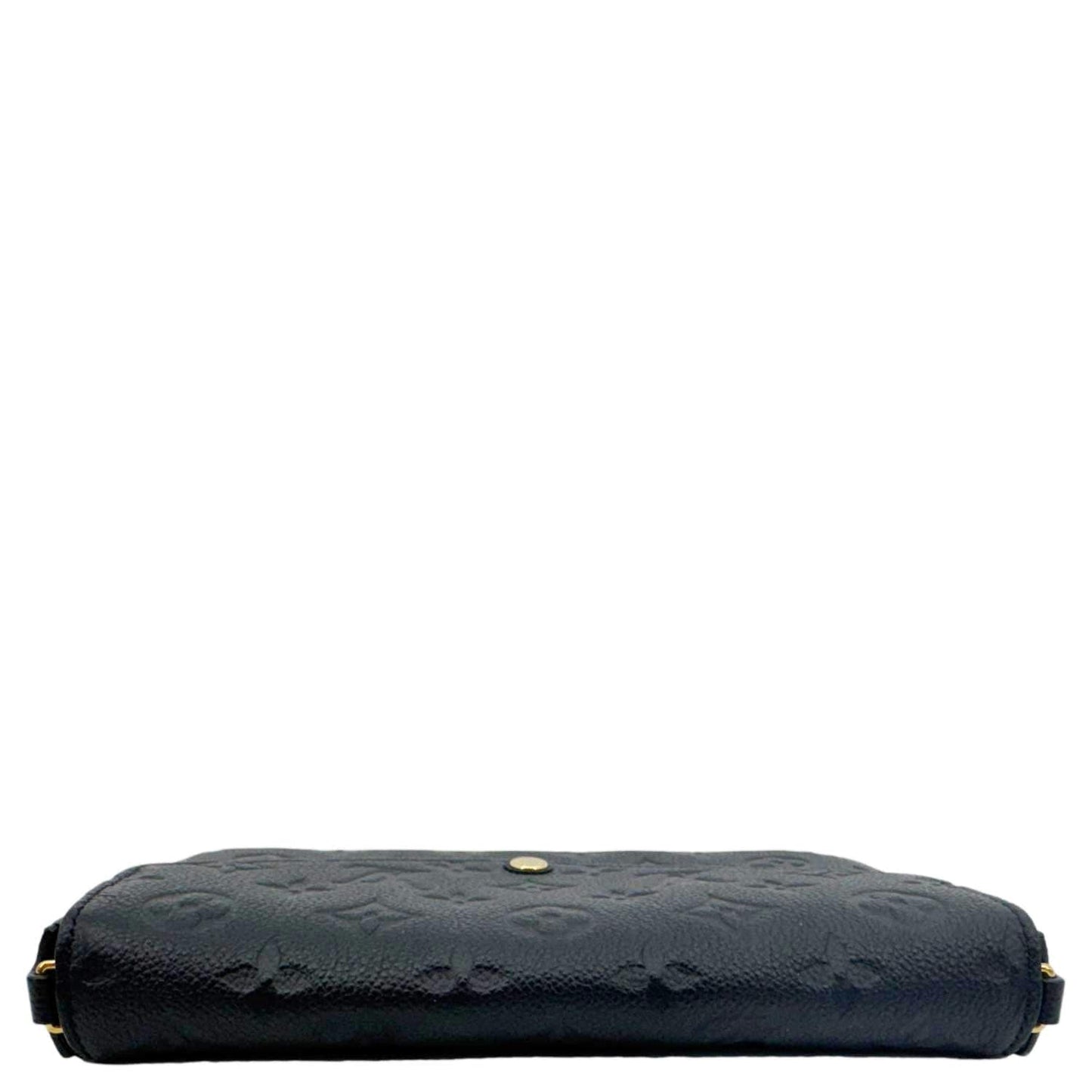 LOUIS VUITTON Felicie Pochette Monogram Empreinte Crossbody Bag Black
