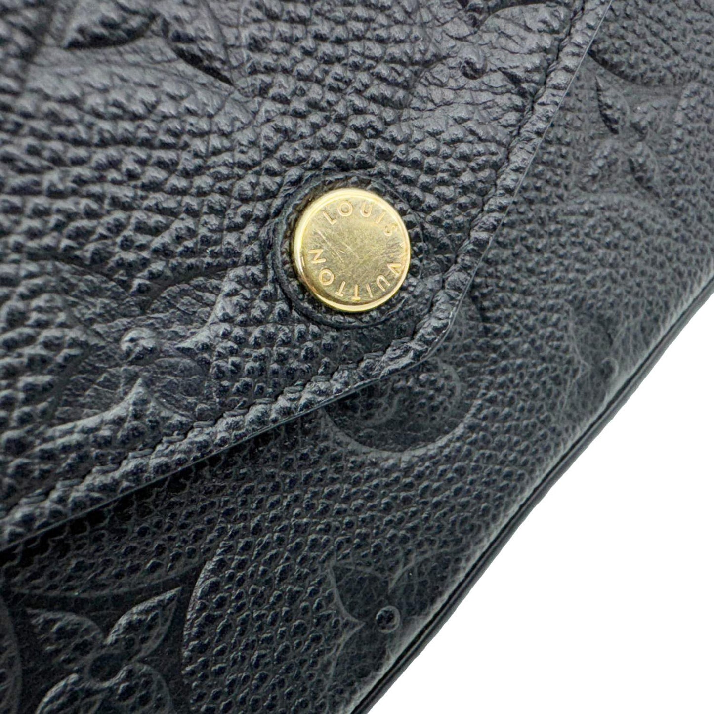 LOUIS VUITTON Felicie Pochette Monogram Empreinte Crossbody Bag Black