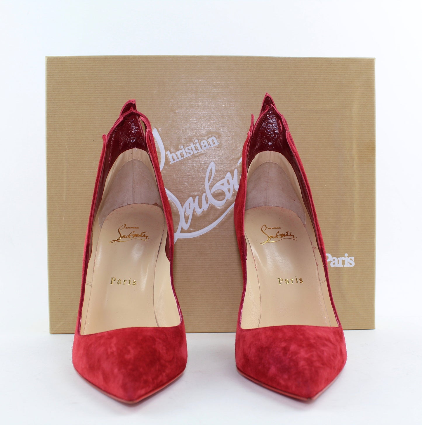CHRISTIAN LOUBOUTIN VICTORINA 100MM VEAU VELOURS SIZE 38