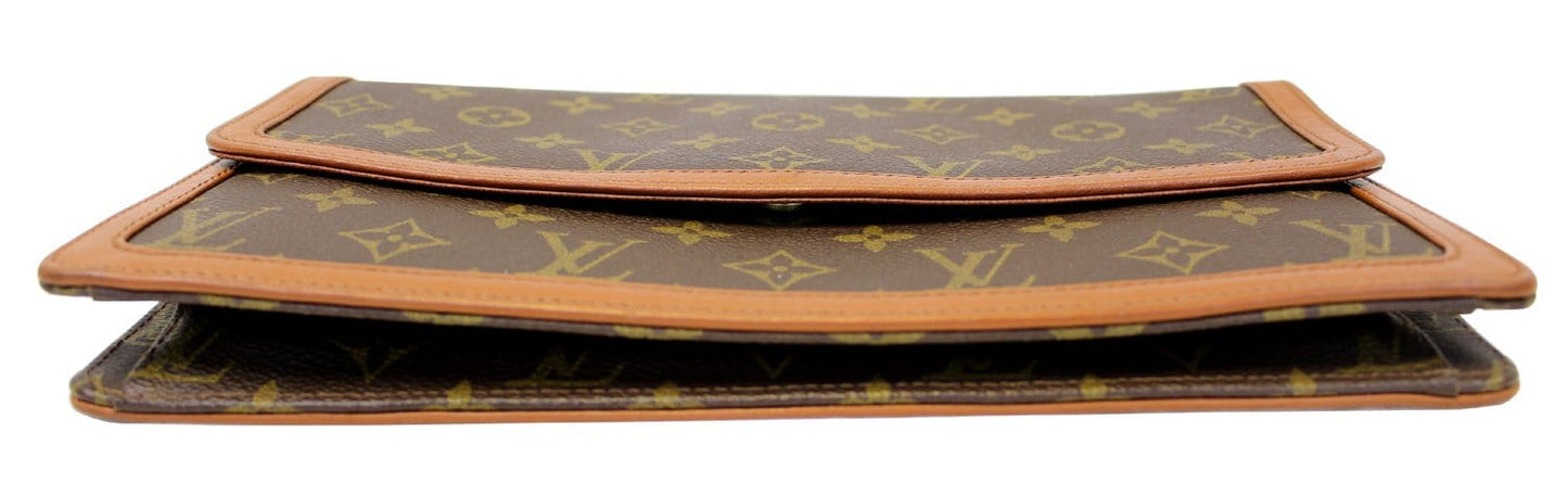LOUIS VUITTON Monogram Canvas Pochette Dame GM Clutch