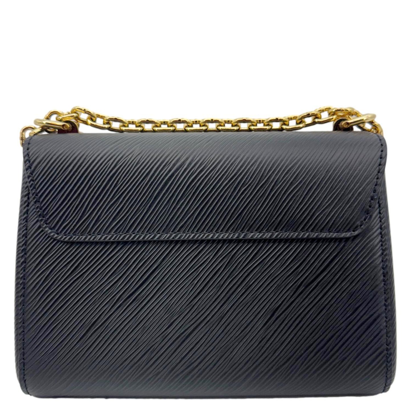 LOUIS VUITTON  LV Twist MM Epi Leather Chain Shoulder Bag Black