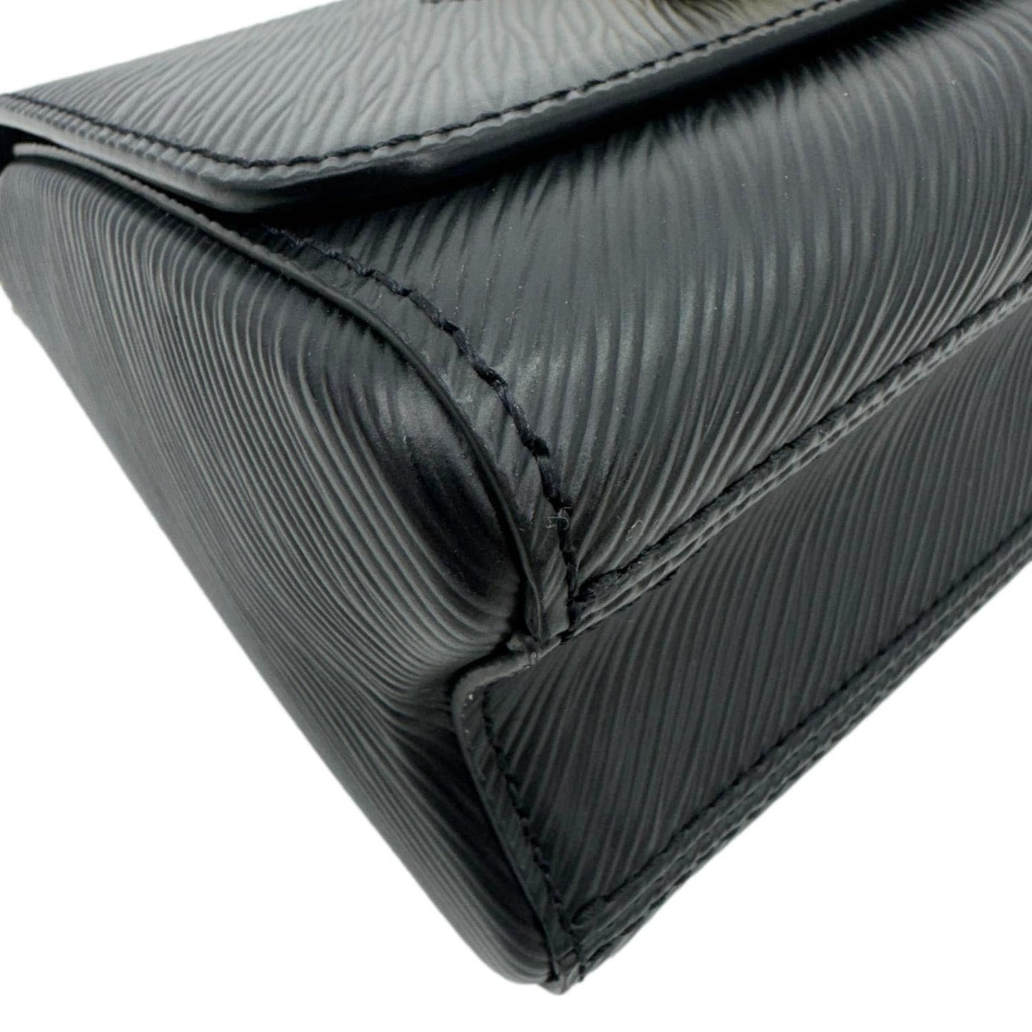 LOUIS VUITTON  LV Twist MM Epi Leather Chain Shoulder Bag Black